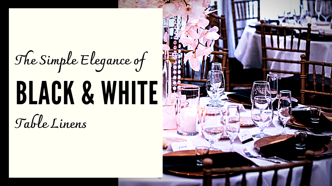 Black and White Table Linens